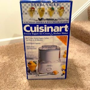 Brand new in box never used ice cream and sorbet maker